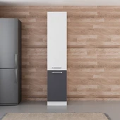 Minar 45 Cm Mutfak Boy Dolabı Beyaz Antrasit D45-A1 thumbnail 1