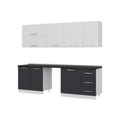 Minar 255 Cm Mutfak Dolabı Beyaz Antrasit 255-A10 thumbnail 6