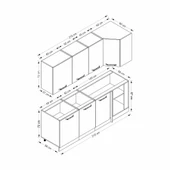 Minar 215Cm Köşe Mtfk Dlp Byz Antr K215-A1 - 8