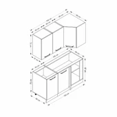 Minar 150Cm Köşe Mtfk Dlp Byz Antr K150-A1 - 8