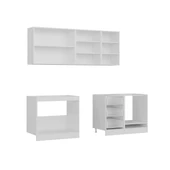 Minar 255 Cm Mutfak Dolabı Beyaz Dore 255-D14 thumbnail 7