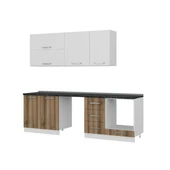 Minar 255 Cm Mutfak Dolabı Beyaz Dore 255-D14 thumbnail 6