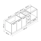 Minar 230 Cm Mutfak Dlb Byz 230-B3-Alt thumbnail 8