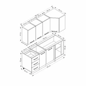 Minar 190Cm Köşe Mtfk Dlp Byz Antr K190-A2 thumbnail 8