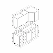 Minar 165Cm Köşe Mtfk Dlp Byz Dore K165-D2 thumbnail 8