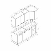Minar 195Cm Köşe Mtfk Dlp Byz Antr K195-A2 thumbnail 8