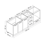 Minar 230 Cm Mutfak Dlb Byz Ant 230-A6-Alt - 8