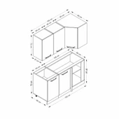 Minar 150Cm Köşe Mtfk Dlp Byz K150-B1 thumbnail 8