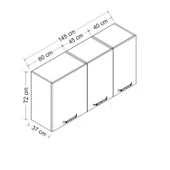 Minar 145 Cm Mutfak Dlb Byz 145-B1-Üst thumbnail 8