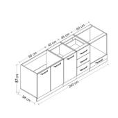 Minar 240 Cm Mutfak Dlb Byz 240-B4-Alt thumbnail 8
