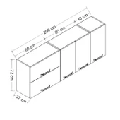 Minar 200 Cm Mutfak Dlb Byz 200-B1-Üst thumbnail 8