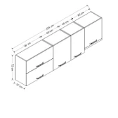 Minar 255 Cm Mutfak Dlb Byz 255-B8-Üst thumbnail 8