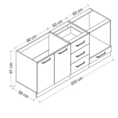 Minar 200 Cm Mutfak Dlb Byz 200-B3-Alt thumbnail 8