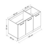 Minar 135 Cm Mutfak Dlb Byz 135-B1-Alt - 8