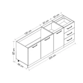 Minar 220 Cm Mutfak Dlb Byz 220-B1-Alt thumbnail 8