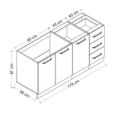 Minar 175 Cm Mutfak Dlb Byz 175-B1 -Alt thumbnail 8