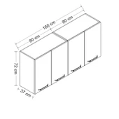 Minar 160 Cm Mutfak Dlb Byz 160-B1-Üst thumbnail 8