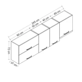 Minar 245 Cm Mutfak Dlb Byz 245-B5-Üst thumbnail 8