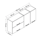 Minar 165 Cm Mutfak Dlb Byz 165-B2-Üst thumbnail 8