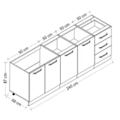 Minar 240 Cm Mutfak Dlb Byz Dore 240-D1-Alt thumbnail 8