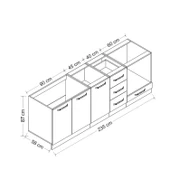 Minar 235 Cm Mutfak Dlb Byz Ant 235-A3-Alt thumbnail 8