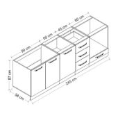 Minar 245 Cm Mutfak Dlb Byz Ant 245-A4-Alt thumbnail 8