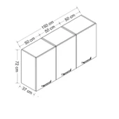 Minar 150 Cm Mutfak Dlb Byz 150-B2-Üst thumbnail 8