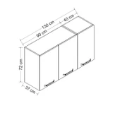 Minar 130 Cm Mutfak Dlb Byz 130-B1-Üst - 8