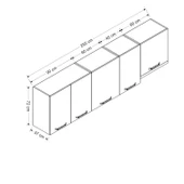 Minar 255 Cm Mutfak Dlb Byz 255-B4-Üst thumbnail 8