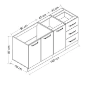 Minar 180 Cm Mutfak Dlb Byz 180-B2-Alt thumbnail 8