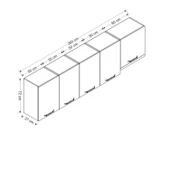 Minar 260 Cm Mutfak Dlb Byz 260-B8-Üst thumbnail 8