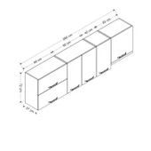 Minar 260 Cm Mutfak Dlb Byz 260-B4-Üst thumbnail 8
