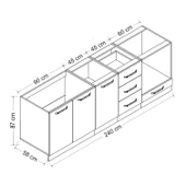 Minar 240 Cm Mutfak Dlb Byz Dore 240-D4-Alt thumbnail 8