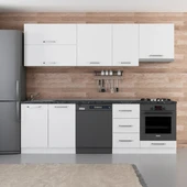 Minar 255 Cm Mutfak Dolabı Beyaz 255-B16 - 1