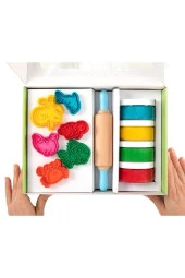 ChildGen Doğal Oyun Hamurları Premium Kutu Set - Deniz Canlıları - 3