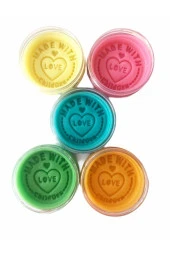 ChildGen Doğal Oyun Hamuru 5'li Pastel Set 5x125gr - Premium Kavanoz thumbnail 2