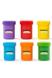 ChildGen Süper Yıkanabilir Parmak Boya-6'lı Set-6x50gr - Palet Hediyeli! - 1
