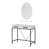 Minar Sane Makyaj Masası Elips Ayna Set 1 thumbnail 7