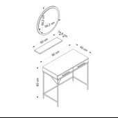 Minar Sane Makyaj Masası Yuv. Ayna Set 2 thumbnail 8