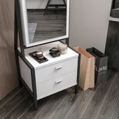 Minar Elegante Aynalı Takı Dolabı-Beyaz - 4