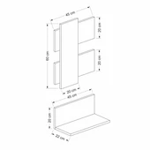 Minar Belita Duvar Rafı-Çırağan-Antrasit thumbnail 8