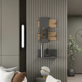 Minar Belita Duvar Rafı-Çırağan-Antrasit thumbnail 4