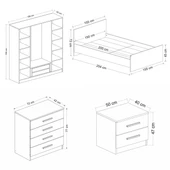 Minar Kale210 Yatak Odası Set 86 Beyaz Cam Kapak thumbnail 7