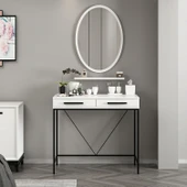 Minar Sane Makyaj Masası Elips Ayna Set 1 thumbnail 2