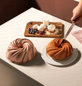 Nehir Buket Rose Gold Alimuinyum Döküm 26 Cm Kek Kalıbı - 1