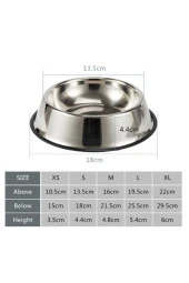Paslanmaz Çelik Metal Mama Kabı 22 Cm. - 4