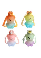 Hayal Sepeti Gülen Ayıcık Model Su Matarası Su Şişesi Suluk 800 ml Bpa Içermez Suluk Çocuk Suluk - 1