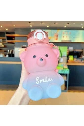 Hayal Sepeti Gülen Ayıcık Model Su Matarası Su Şişesi Suluk 800 ml Bpa Içermez Suluk Çocuk Suluk - 9