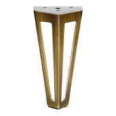 Ovit Açık Koltuk Baza Puf Kanepe Tv Ünite Masa Mobilya Ayağı Ayakları Metal Ayak 14 Cm Antik Sarı thumbnail 7