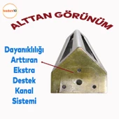 Ovit Açık Koltuk Baza Puf Kanepe Tv Ünite Masa Mobilya Ayağı Ayakları Metal Ayak 14 Cm Antik Sarı thumbnail 4